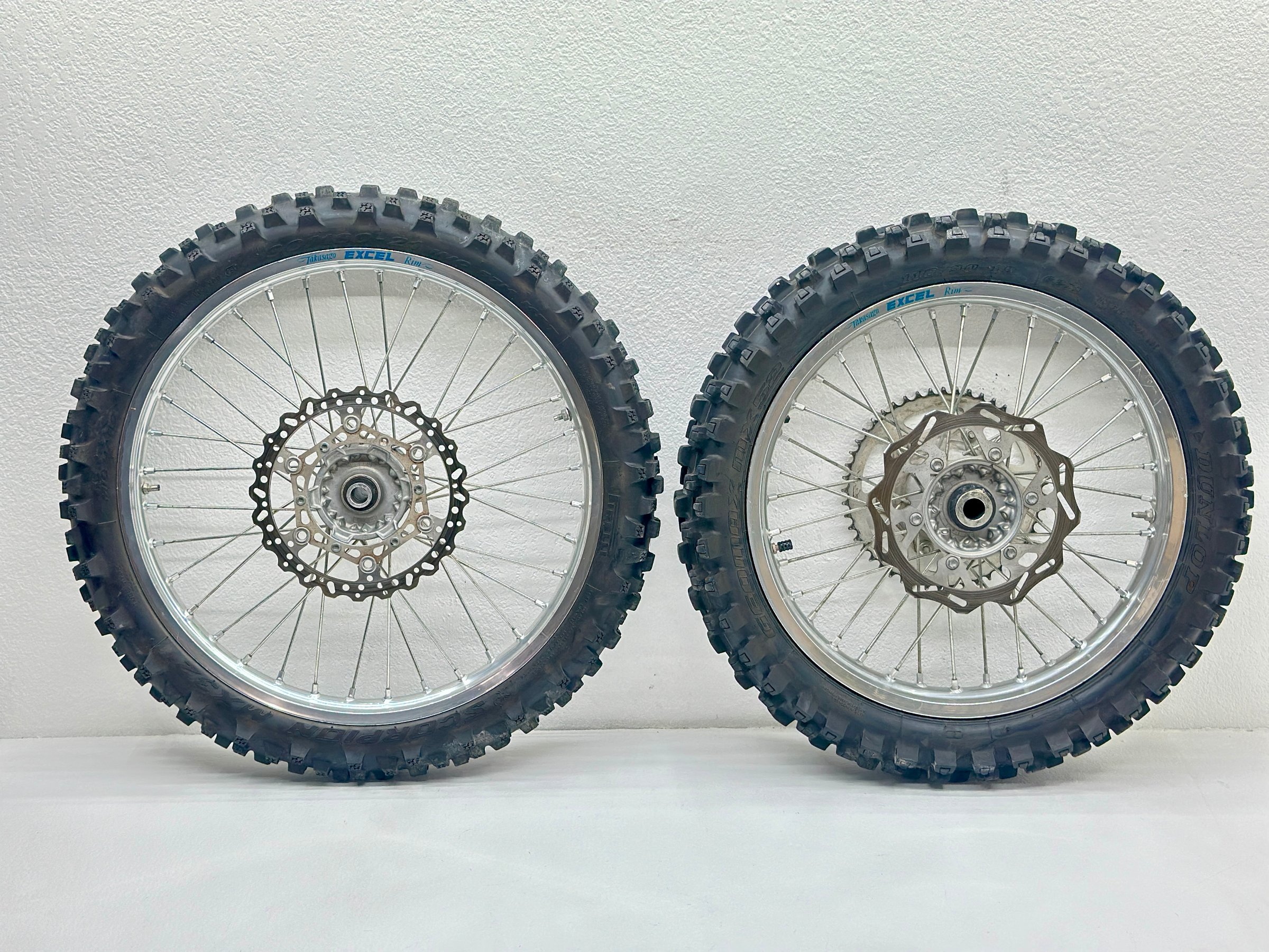 2009 Yamaha YZ450F Excel Wheel Set 21/19 Silver Front Rear Rim Sprocket Hub OEM✅